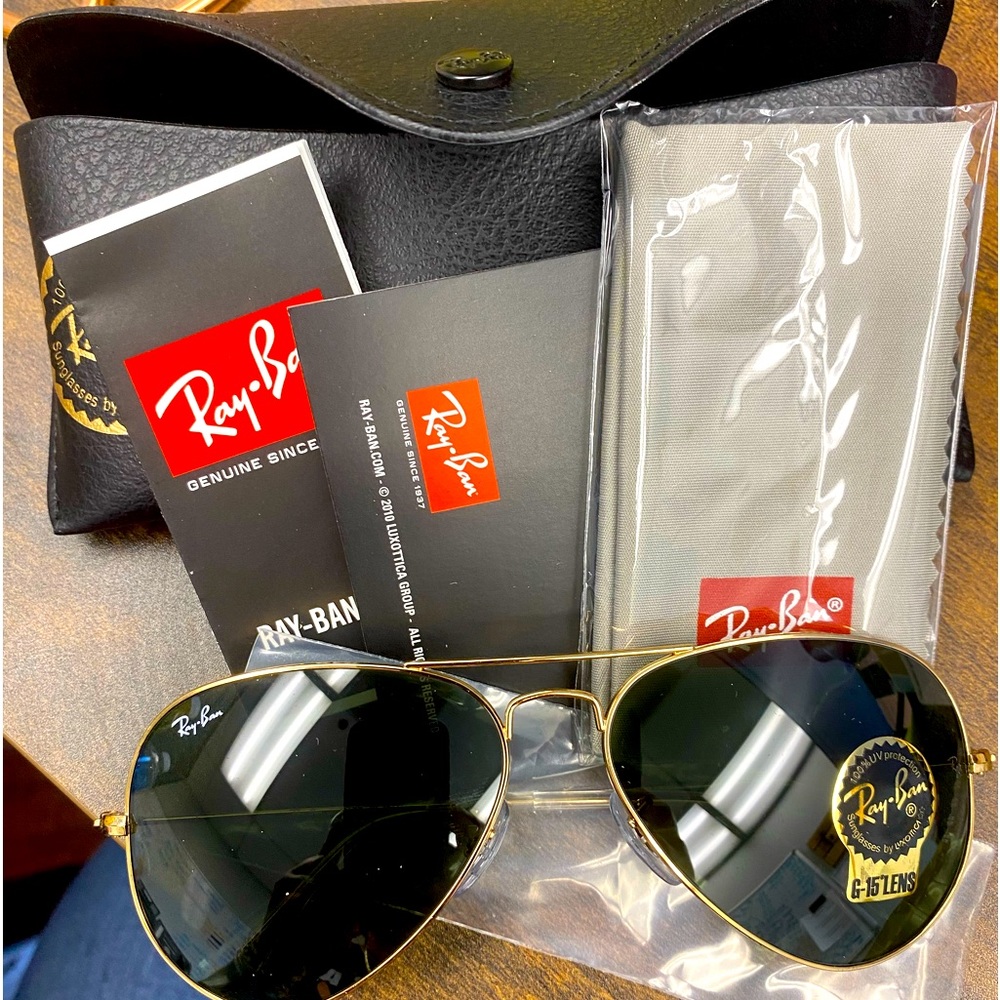 Authentic Ray-Ban Aviator Sunglasses